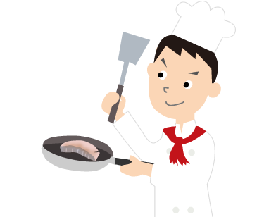料理人のイラスト